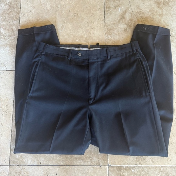 ERMENEGILDO ZEGNA men’s black dress pants 36 100% LAN a wool very good condition - Picture 7 of 9